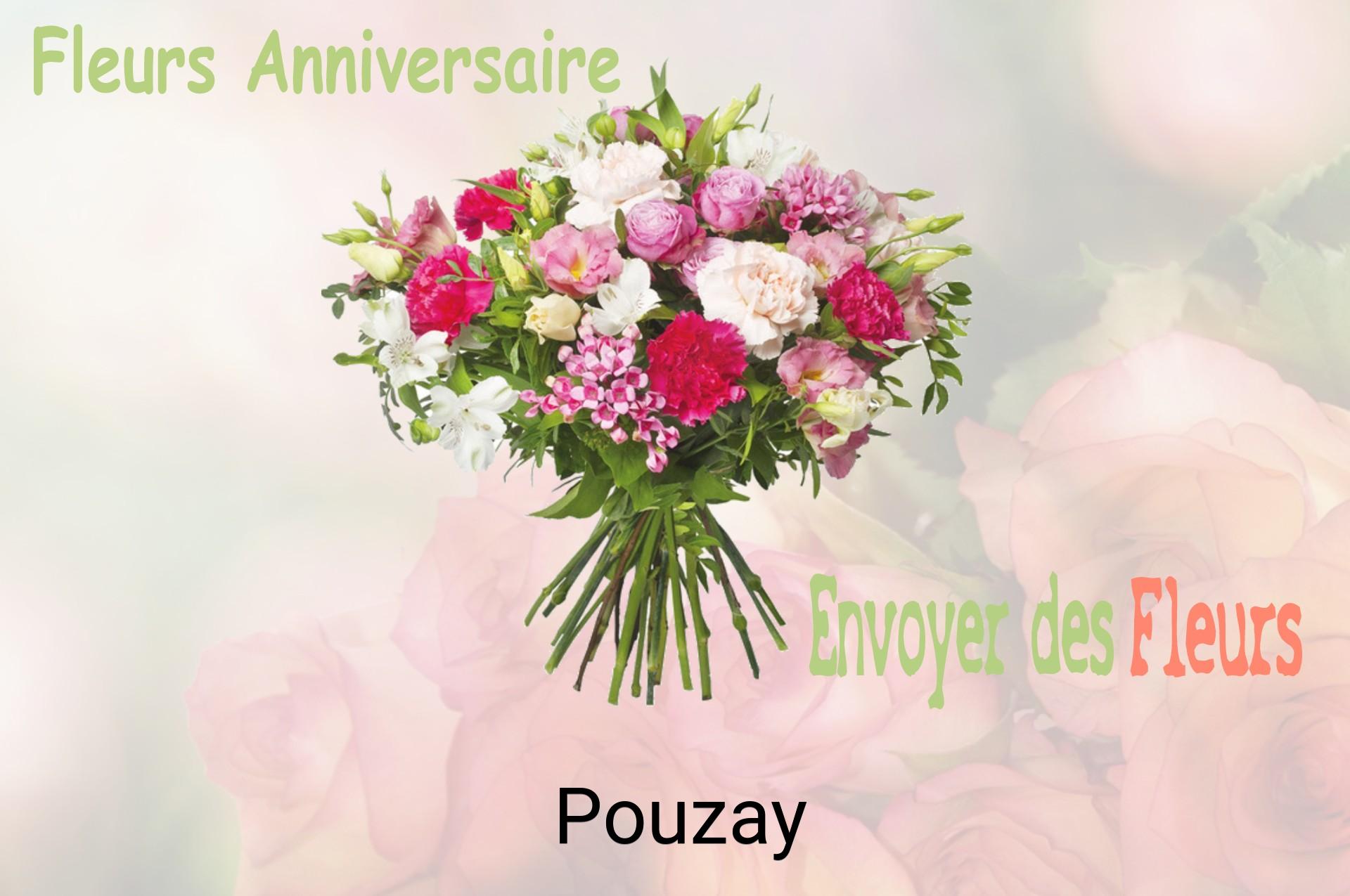 Bouquet de fleurs d’anniversaire livré à Pouzay