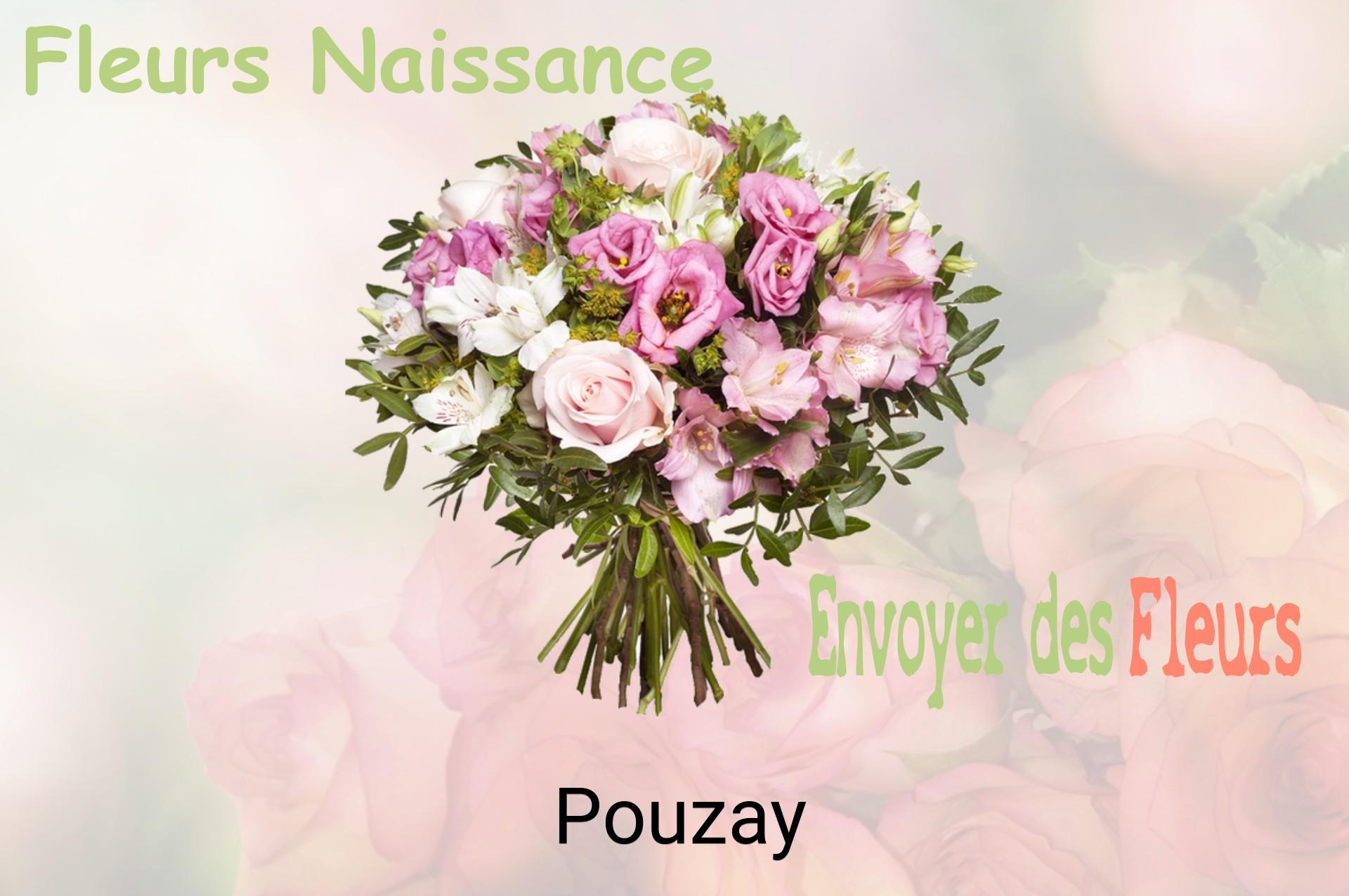 Bouquet de fleurs de naissance livré à Pouzay